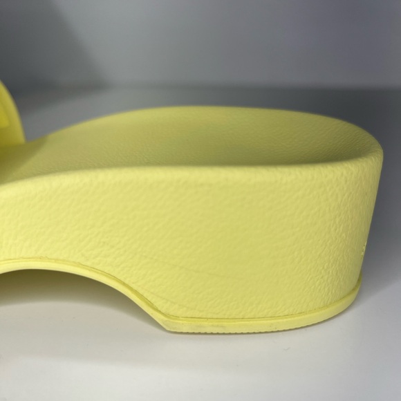 Balenciaga BB Logo Rubber Pool Wedge Slide Sandal Clog Heels - Picture 13 of 14